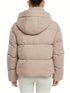 Damen-Pufferjacke mit abnehmbarer Kapuze - Wintertaugliche winddichte Jacke